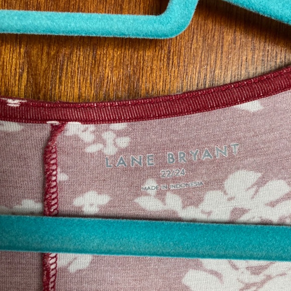 LANE BRYANT SWING LONG SLEEVE CREW NECK TEE. 22-24 2X  PRE OWNED EXCELLENT - Picture 3 of 6